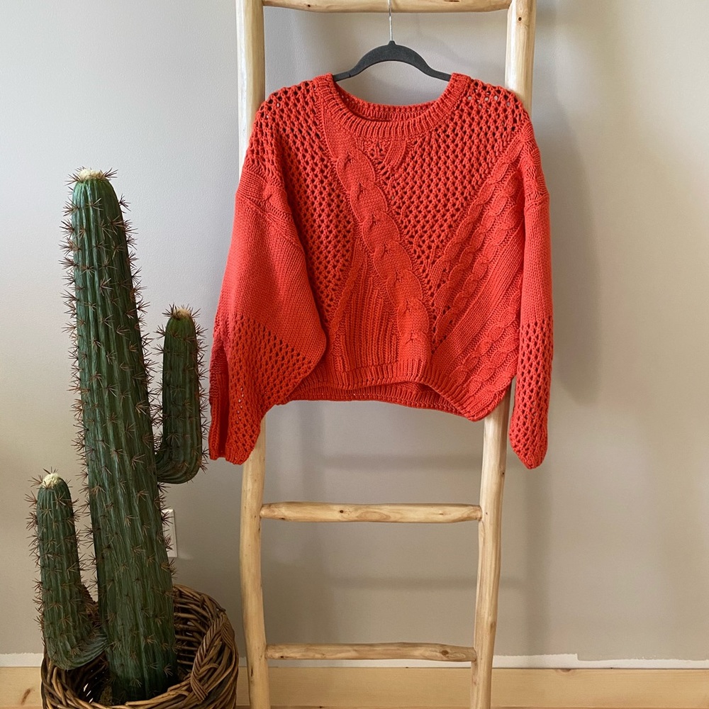 Ebby and I warm acrylic sweater